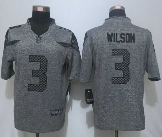 Nike Limited Seattle Seahawks #3 Wilson Men's Stitched Gridiron Gray Jerseys,We sell and wholesale Nike Limited Seattle Seahawks #3 Wilson Men's Stitched Gridiron Gray Jerseys on line form chian!